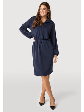 QUIOSQUE QUIOSQUE Sukienka codzienna Quiosque 4VF009802 Granatowy Regular Fit