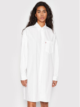 Levi's® Levi's® Košilové šaty A1868-0000 Bílá Relaxed Fit