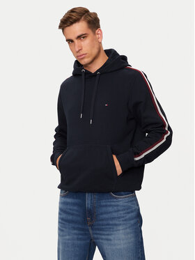 Tommy Hilfiger Tommy Hilfiger Majica dugih rukava Global Stripe MW0MW37225 Tamnoplava Regular Fit