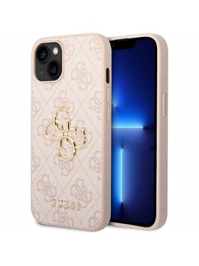 Guess Guess Etui na telefon HardCase 4G Big Metal Logo Różowy