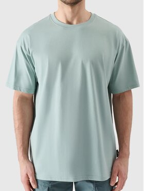 4F 4F T-Shirt 4FRSS24TTSHM2543-47S Zielony Oversize