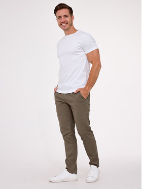 VILLARO VILLARO T-Shirt TSH027VIM Biały Regular Fit