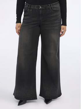 Fiorella Rubino Fiorella Rubino Jeansy P407T304970N033 Czarny Baggy Fit