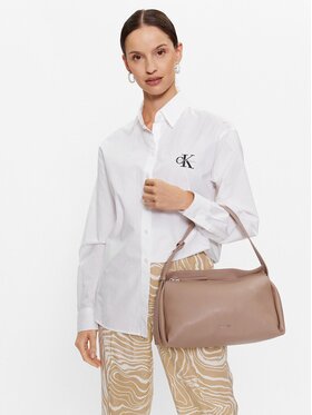 Calvin Klein Ročna Torba Elevated Soft Shoulder Bag Sm K60K610756 Bež