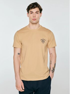 BIG STAR BIG STAR T-Shirt FORSER_801_150 Beżowy Basic Fit