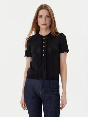 TWINSET TWINSET Μπλουζάκι 252TP3203 Μαύρο Regular Fit