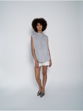 Helene Galwas Helene Galwas Top z lekkiej wiskozy Szary Wide Fit