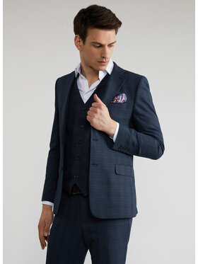 Pako Lorente Pako Lorente Marynarka P22SF-3G-024 Granatowy Slim Fit