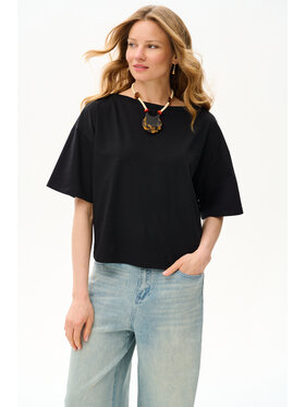 blue shadow blue shadow Bluzka Soren Czarny Regular Fit