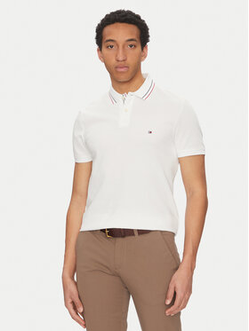 Tommy Hilfiger Tommy Hilfiger Polo Placket Interest MW0MW38459 Bijela Regular Fit