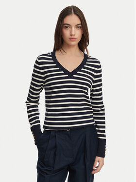 Tommy Hilfiger Tommy Hilfiger Sveter WW0WW40098 Tmavomodrá Regular Fit
