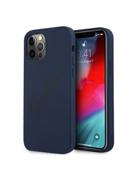 Guess Guess Etui na telefon iPhone 12 Pro Max Niebieski