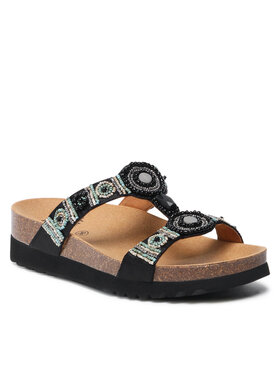 Scholl Scholl Nazouváky F26607 New Bogota Wedge Med 1004 Černá