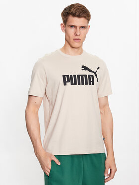 Puma Puma Marškinėliai Essentials Logo 586667 Smėlio Regular Fit
