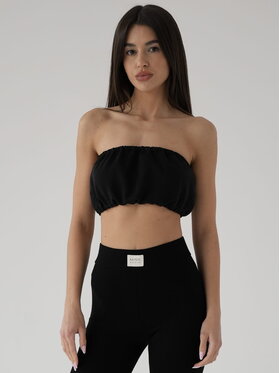 MissDenim MissDenim Top Bandana Czarny Cropped Fit