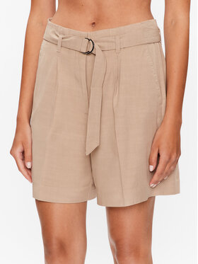 Gant Gant Medžiaginiai šortai Belted 4020074 Smėlio Relaxed Fit