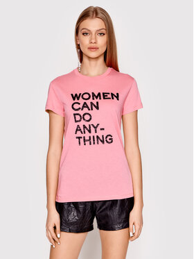 Zadig&Voltaire Zadig&Voltaire T-Shirt Walk Women JWTS00049 Różowy Regular Fit