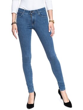 Wrangler Wrangler Jeansy SKINNY Niebieski Skinny Fit