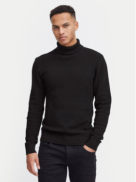 Blend Blend Bluză cu gât 20717258 Negru Regular Fit