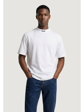 BOSS BOSS T-shirt Tee Collar 10279542 Bianco Casual Fit