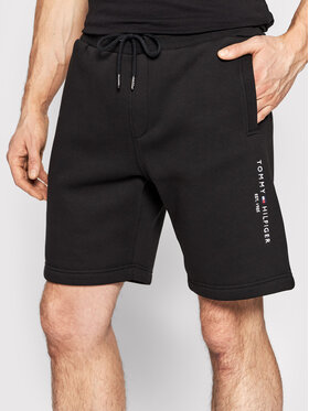 Tommy Hilfiger Tommy Hilfiger Спортивні шорти Logo MW0MW22198 Чорний Regular Fit