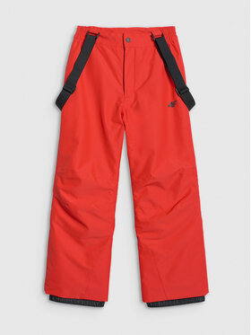 4F 4F Spodnie narciarskie SKI CLASSIC Czerwony Regular Fit
