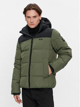 Calvin Klein Calvin Klein Geacă de iarnă Crinkle K10K112227 Verde Regular Fit