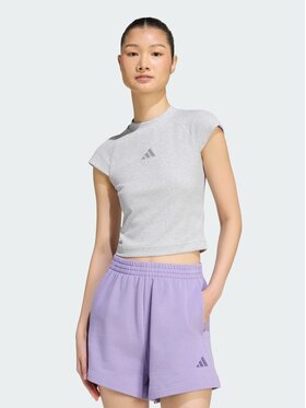 adidas adidas T-Shirt 165397 Szary Fitted Fit