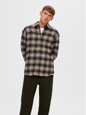 Selected Homme Selected Homme Košeľa 16090884 Béžová Loose Fit
