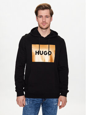 Hugo Hugo Bluza 50484743 Czarny Regular Fit