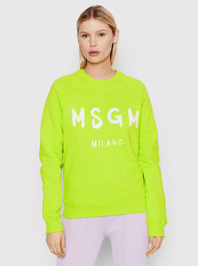 MSGM MSGM Bluza 3241MDM513 227299 Zielony Regular Fit
