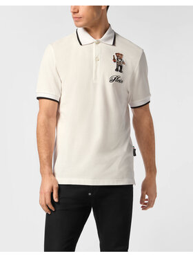 PHILIPP PLEIN PHILIPP PLEIN Polo 27165 Bianco Slim Fit