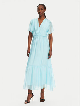 Haveone Haveone Sommerkleid AFF-N006 Blau Loose Fit