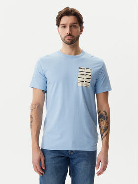 Calvin Klein Jeans Calvin Klein Jeans Tricou Serif Box Graphic J30J327474 Albastru celest Regular Fit