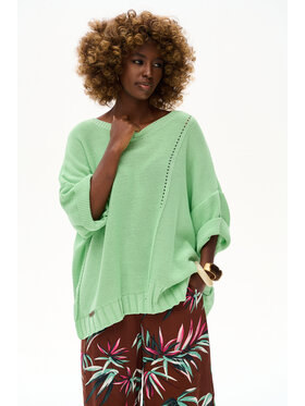 blue shadow blue shadow Sweter Gustti Zielony Regular Fit