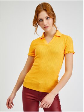 Orsay Orsay Koszula 155067242000__S Żółty Regular Fit