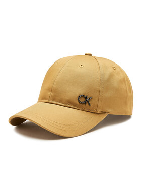 Calvin Klein Calvin Klein Czapka z daszkiem Bombed Metal K50K510659 Brązowy