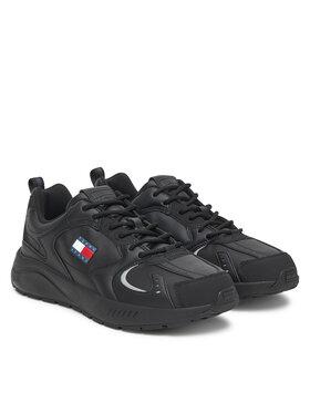 Tommy Jeans Tommy Jeans Снікерcи Tjm Runner Leather EM0EM01621 Чорний