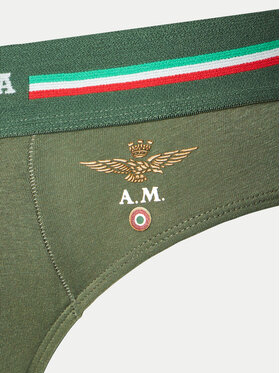 Aeronautica Militare Set Od 2 Para Slip Gaćica AM1USL001 Kaki