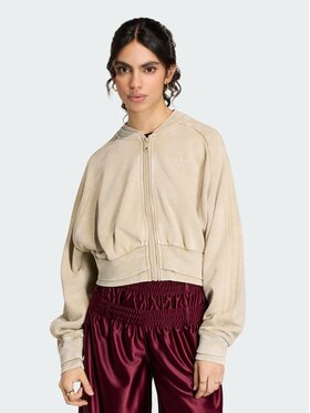 adidas adidas Felpa Sst Double Layered Cropped Track Top KT2228 Beige Regular Fit