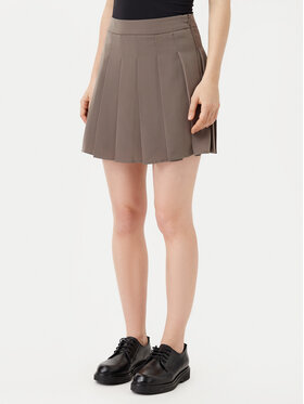 Pieces Pieces Mini sukně Julina 17154916 Khaki Regular Fit