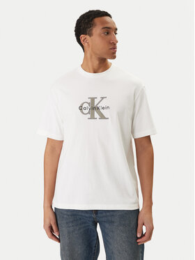 Calvin Klein Jeans Calvin Klein Jeans T-Shirt Monologo Graphic LV04RE815G Biały Regular Fit