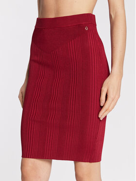 Guess Guess Puzdrová sukňa W2YD15 Z2XY0 Červená Slim Fit