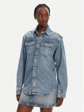 Liu Jo Liu Jo Koszula jeansowa UA5203 D4306 Niebieski Relaxed Fit