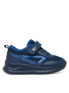 Tommy Hilfiger Tommy Hilfiger Αθλητικά Low Cut Lace-Up/Velcro Sneaker T1B9-34110-1843 M Σκούρο μπλε