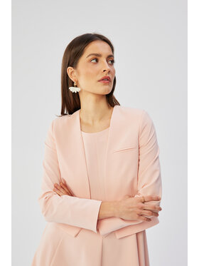 Stylove Stylove Marynarka S368 Różowy Comfortable Fit