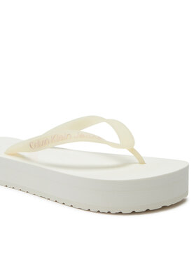 Calvin Klein Jeans Japanke Beach Sandal Flatform YW0YW01620 Écru