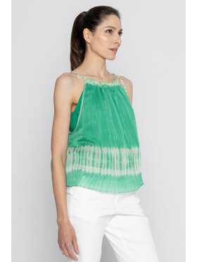 Deni Cler Milano Deni Cler Milano Top T-DC-0013-D2-20-46-1 Zielony Regular Fit