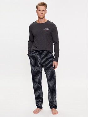 Tommy Hilfiger Tommy Hilfiger Пижама UM0UM03132 Сив Regular Fit