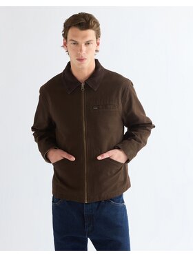 Wrangler Wrangler Kurtka przejściowa UTILITY JACKET Brązowy Regular Fit